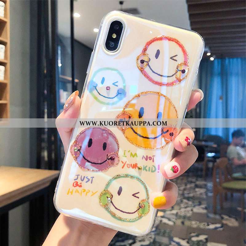 Kuori iPhone Xs, Kuoret iPhone Xs, Kotelo iPhone Xs Strassi Ihana Puhelimen Punainen