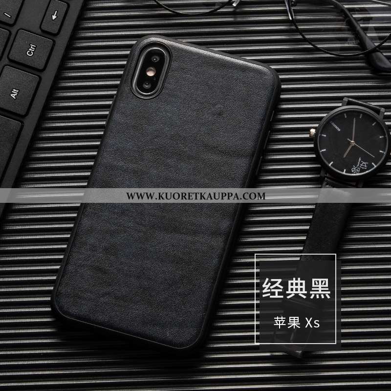 Kuori iPhone Xs, Kuoret iPhone Xs, Kotelo iPhone Xs Suojaus Nahkakuori Pehmeä Neste Valo Ultra Ruske