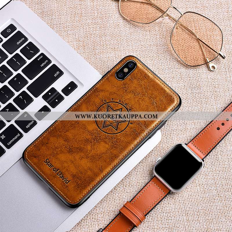 Kuori iPhone Xs, Kuoret iPhone Xs, Kotelo iPhone Xs Suojaus Nahkakuori Ylellisyys Ylellisyys Vihreä