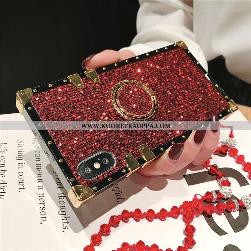 Kuori iPhone Xs, Kuoret iPhone Xs, Kotelo iPhone Xs Suojaus Persoonallisuus Punainen Murtumaton Luov