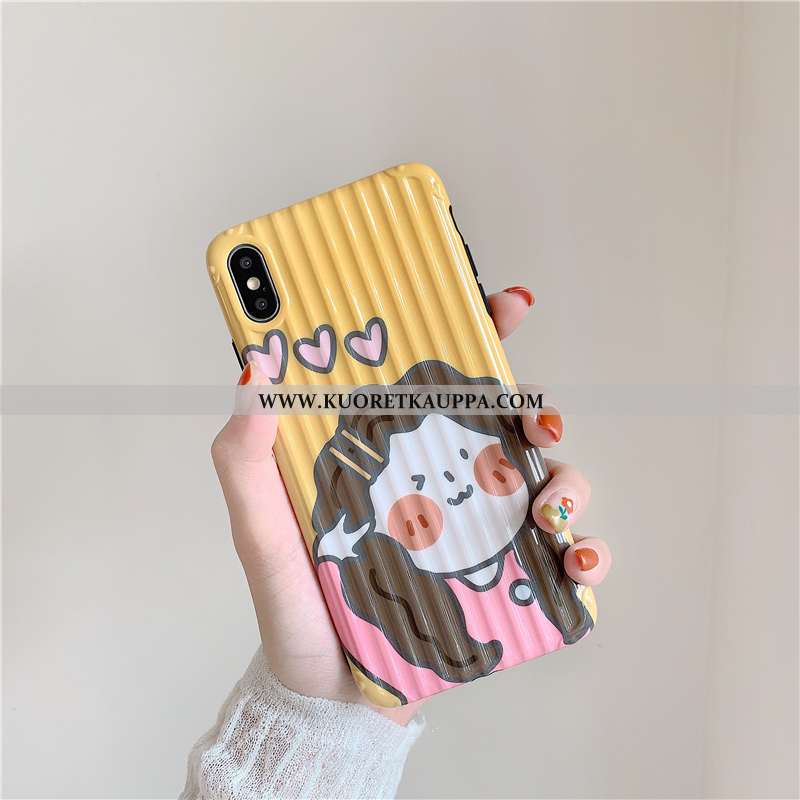 Kuori iPhone Xs, Kuoret iPhone Xs, Kotelo iPhone Xs Suojaus Persoonallisuus Sarjakuva Silikoni All I