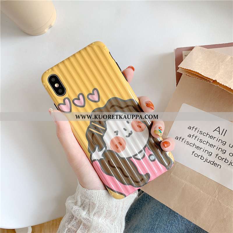 Kuori iPhone Xs, Kuoret iPhone Xs, Kotelo iPhone Xs Suojaus Persoonallisuus Sarjakuva Silikoni All I