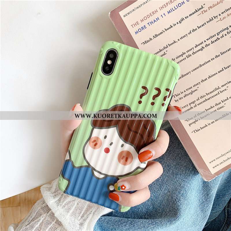 Kuori iPhone Xs, Kuoret iPhone Xs, Kotelo iPhone Xs Suojaus Persoonallisuus Sarjakuva Silikoni All I