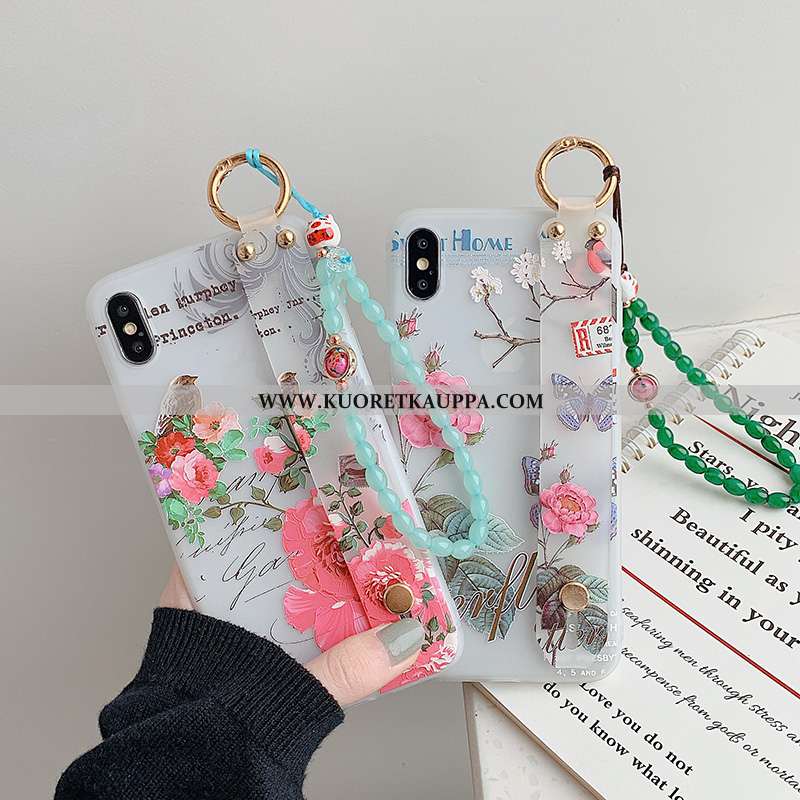 Kuori iPhone Xs, Kuoret iPhone Xs, Kotelo iPhone Xs Suojaus Pesty Suede Puhelimen Kustannukset Vihre