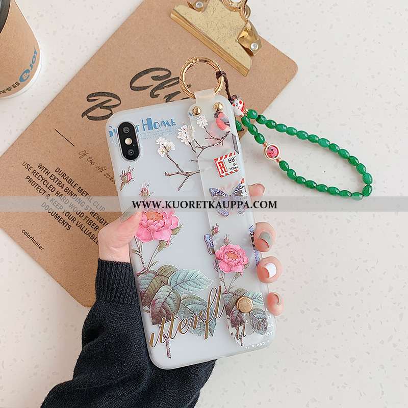 Kuori iPhone Xs, Kuoret iPhone Xs, Kotelo iPhone Xs Suojaus Pesty Suede Puhelimen Kustannukset Vihre