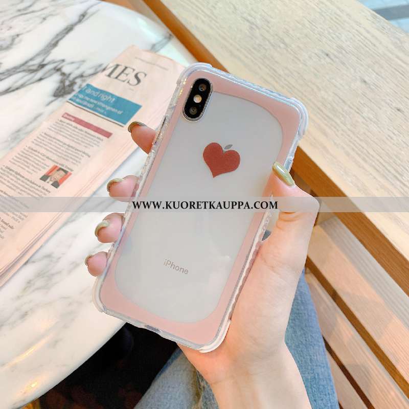 Kuori iPhone Xs, Kuoret iPhone Xs, Kotelo iPhone Xs Suuntaus Silikoni Punainen Murtumaton All Inclus