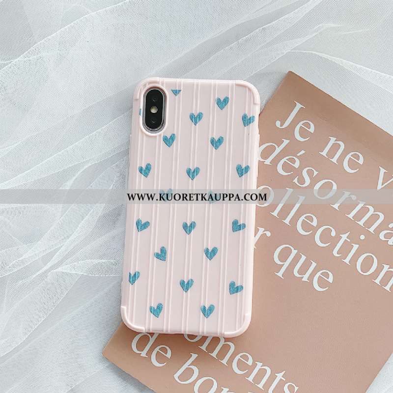 Kuori iPhone Xs, Kuoret iPhone Xs, Kotelo iPhone Xs Suuntaus Silikoni Valkoinen Net Red Rakkaus