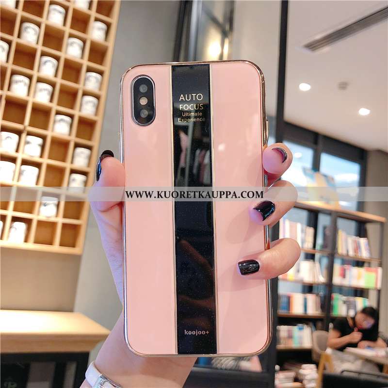 Kuori iPhone Xs, Kuoret iPhone Xs, Kotelo iPhone Xs Ultra Pehmeä Neste Puhelimen All Inclusive Pinkk