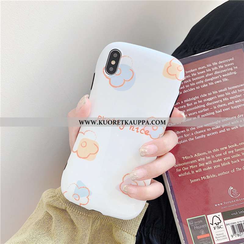 Kuori iPhone Xs, Kuoret iPhone Xs, Kotelo iPhone Xs Valkoinen Yksinkertainen Graffiti Kustannukset K