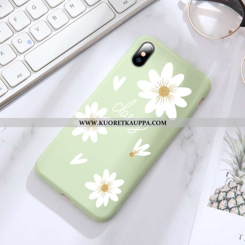 Kuori iPhone Xs, Kuoret iPhone Xs, Kotelo iPhone Xs Valo Silikoni Ultra Suojaus Vihreä