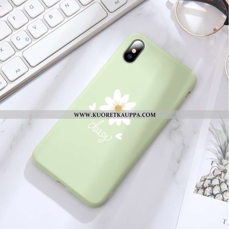 Kuori iPhone Xs, Kuoret iPhone Xs, Kotelo iPhone Xs Valo Silikoni Ultra Suojaus Vihreä