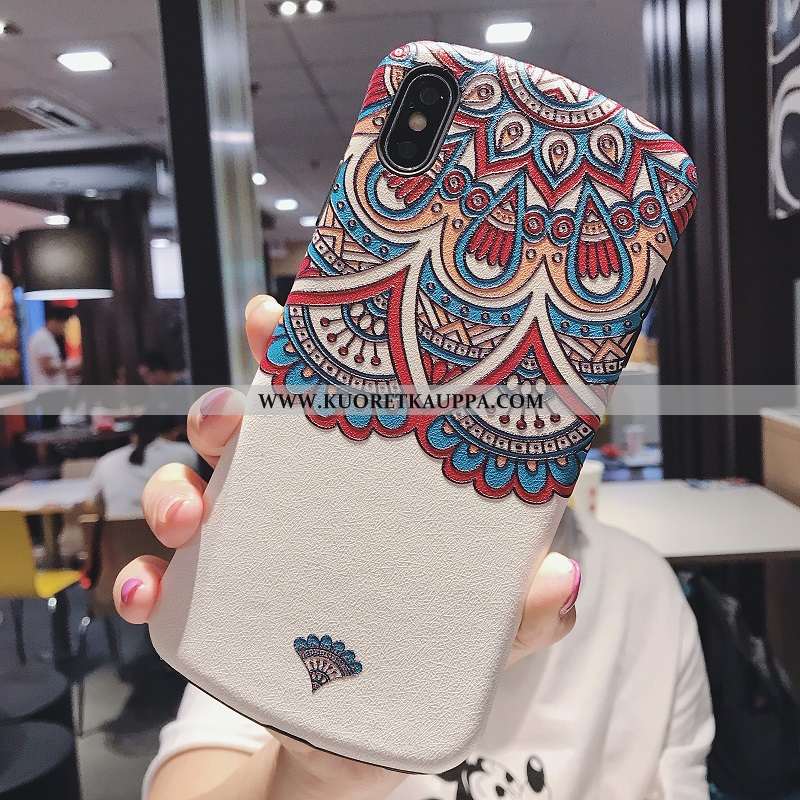 Kuori iPhone Xs, Kuoret iPhone Xs, Kotelo iPhone Xs Vuosikerta Kohokuviointi Puhelimen Ulotteinen Si