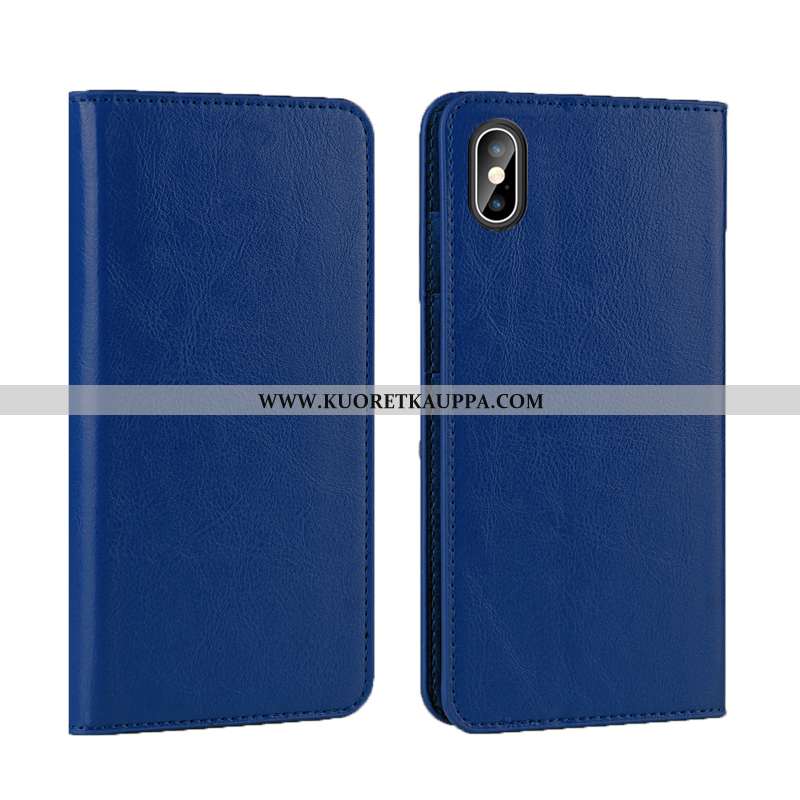 Kuori iPhone Xs, Kuoret iPhone Xs, Kotelo iPhone Xs Ylellisyys Aito Nahka Suojaus All Inclusive Liik