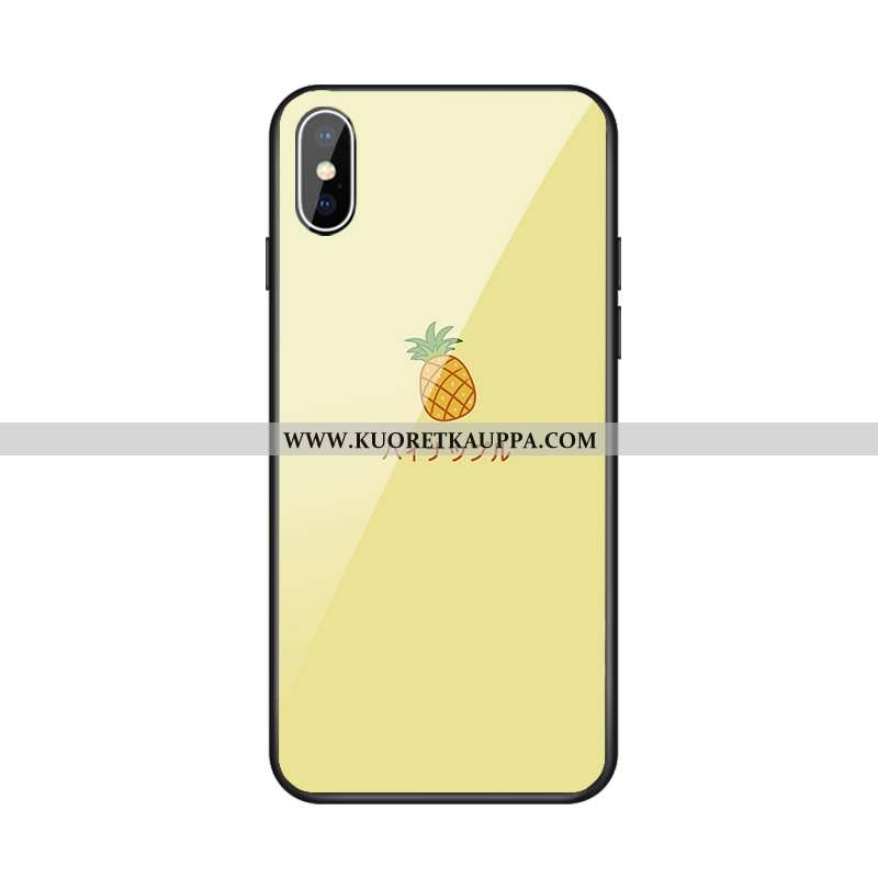 Kuori iPhone Xs Max, Kuoret iPhone Xs Max, Kotelo iPhone Xs Max Lasi Vihreä Puhelimen Net Red Tuuli 