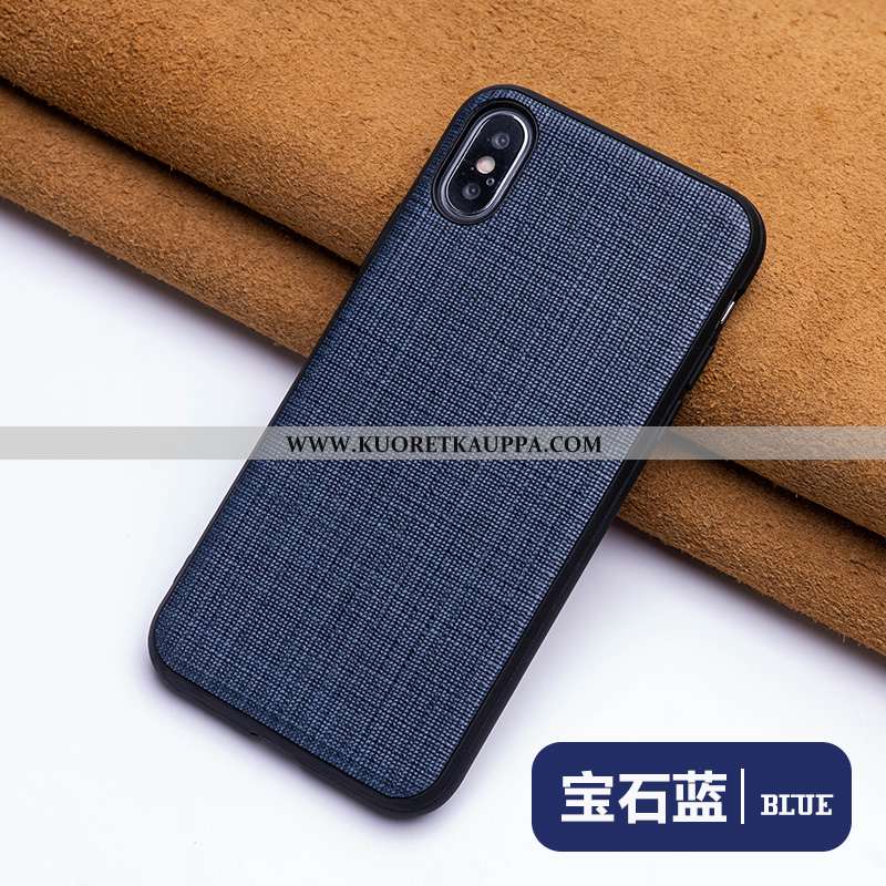 Kuori iPhone Xs Max, Kuoret iPhone Xs Max, Kotelo iPhone Xs Max Luova Aito Nahka Nahkakuori Musta Na