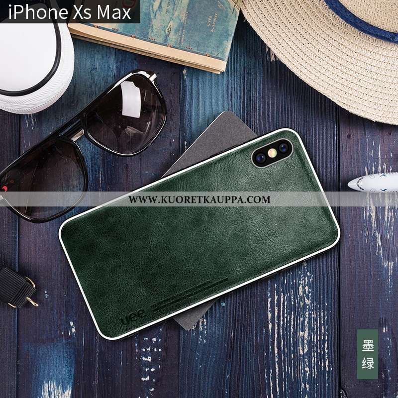 Kuori iPhone Xs Max, Kuoret iPhone Xs Max, Kotelo iPhone Xs Max Nahka Suuntaus All Inclusive Aito Na