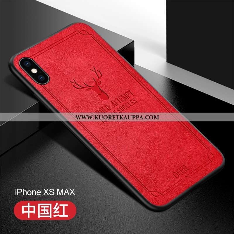 Kuori iPhone Xs Max, Kuoret iPhone Xs Max, Kotelo iPhone Xs Max Nahka Ultra Vihreä Murtumaton All In