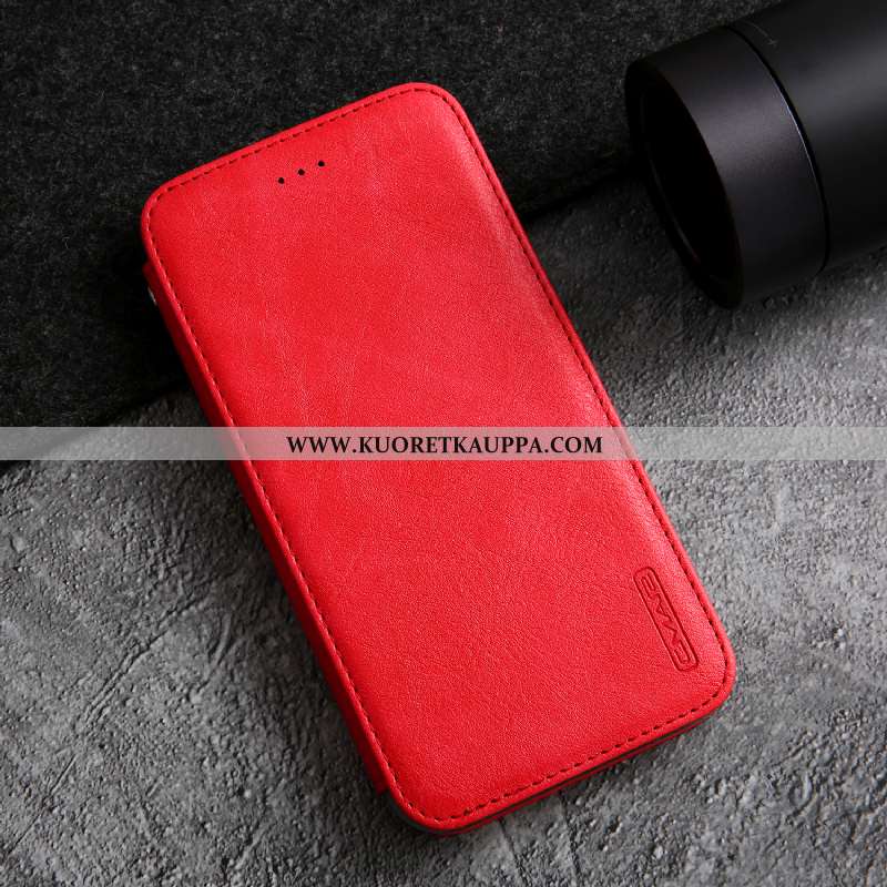 Kuori iPhone Xs Max, Kuoret iPhone Xs Max, Kotelo iPhone Xs Max Nahkakuori Aito Nahka Jauhe Puhelime