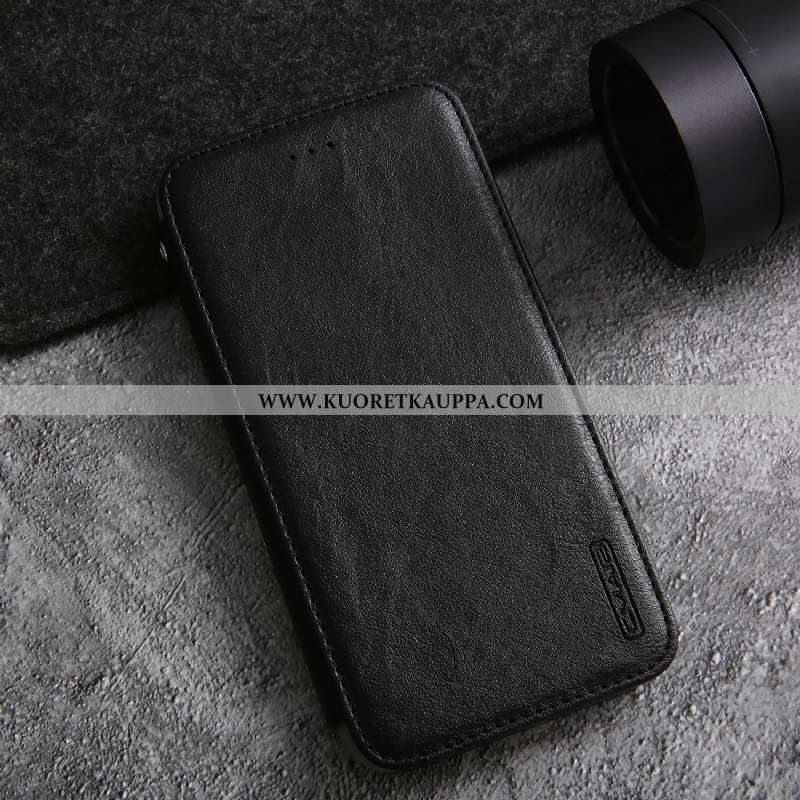 Kuori iPhone Xs Max, Kuoret iPhone Xs Max, Kotelo iPhone Xs Max Nahkakuori Aito Nahka Jauhe Puhelime