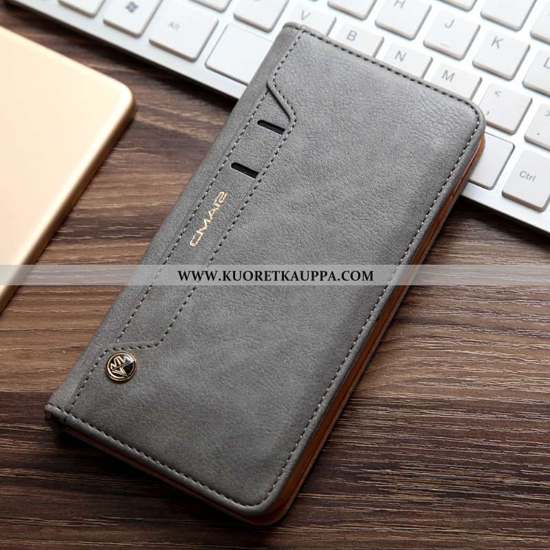 Kuori iPhone Xs Max, Kuoret iPhone Xs Max, Kotelo iPhone Xs Max Nahkakuori Aito Nahka Puhelimen Liik