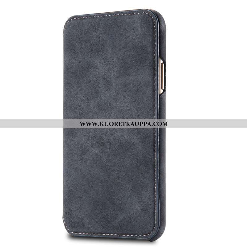 Kuori iPhone Xs Max, Kuoret iPhone Xs Max, Kotelo iPhone Xs Max Nahkakuori Aito Nahka Punainen Puhel