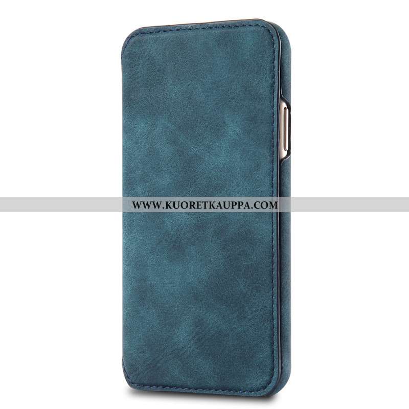 Kuori iPhone Xs Max, Kuoret iPhone Xs Max, Kotelo iPhone Xs Max Nahkakuori Aito Nahka Punainen Puhel