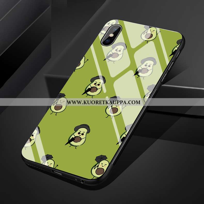 Kuori iPhone Xs Max, Kuoret iPhone Xs Max, Kotelo iPhone Xs Max Pehmeä Neste Silikoni Pieni Lasi Vih