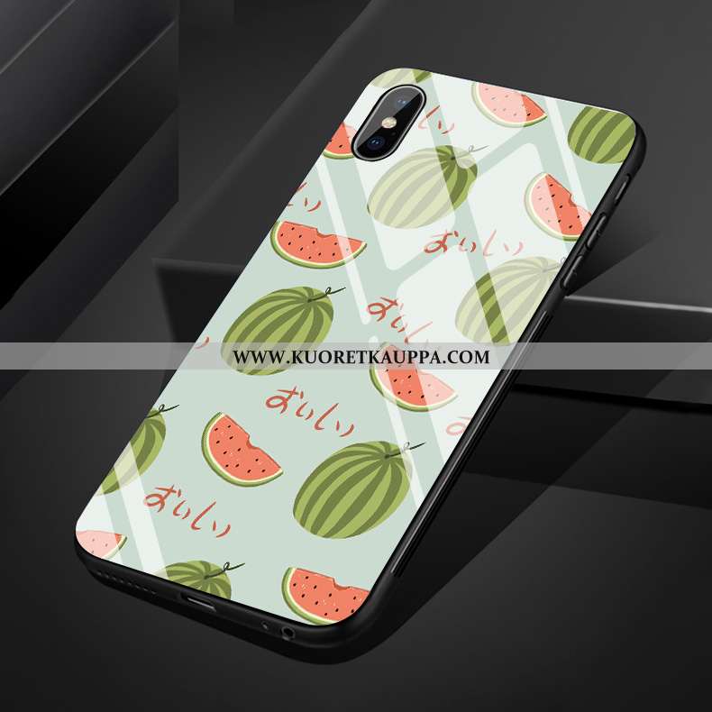 Kuori iPhone Xs Max, Kuoret iPhone Xs Max, Kotelo iPhone Xs Max Pehmeä Neste Silikoni Pieni Lasi Vih