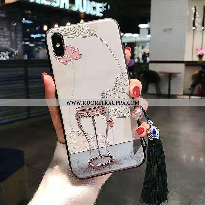 Kuori iPhone Xs Max, Kuoret iPhone Xs Max, Kotelo iPhone Xs Max Pesty Suede Kohokuviointi Uusi Murtu