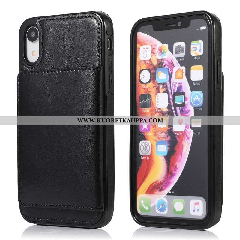 Kuori iPhone Xs Max, Kuoret iPhone Xs Max, Kotelo iPhone Xs Max Salkku Nahkakuori Jauhe Luova Pinkki