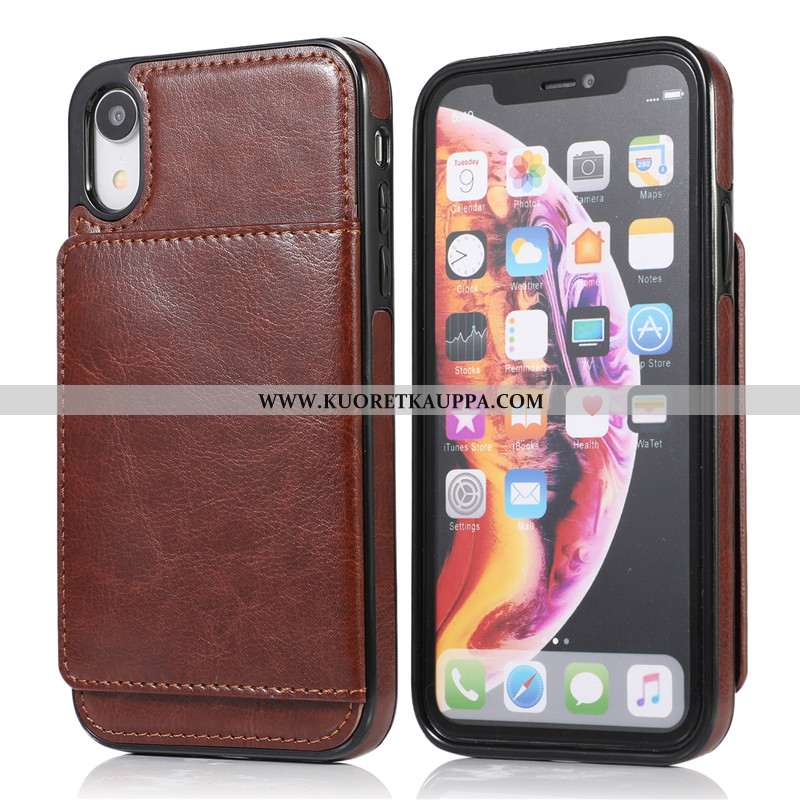 Kuori iPhone Xs Max, Kuoret iPhone Xs Max, Kotelo iPhone Xs Max Salkku Nahkakuori Jauhe Luova Pinkki