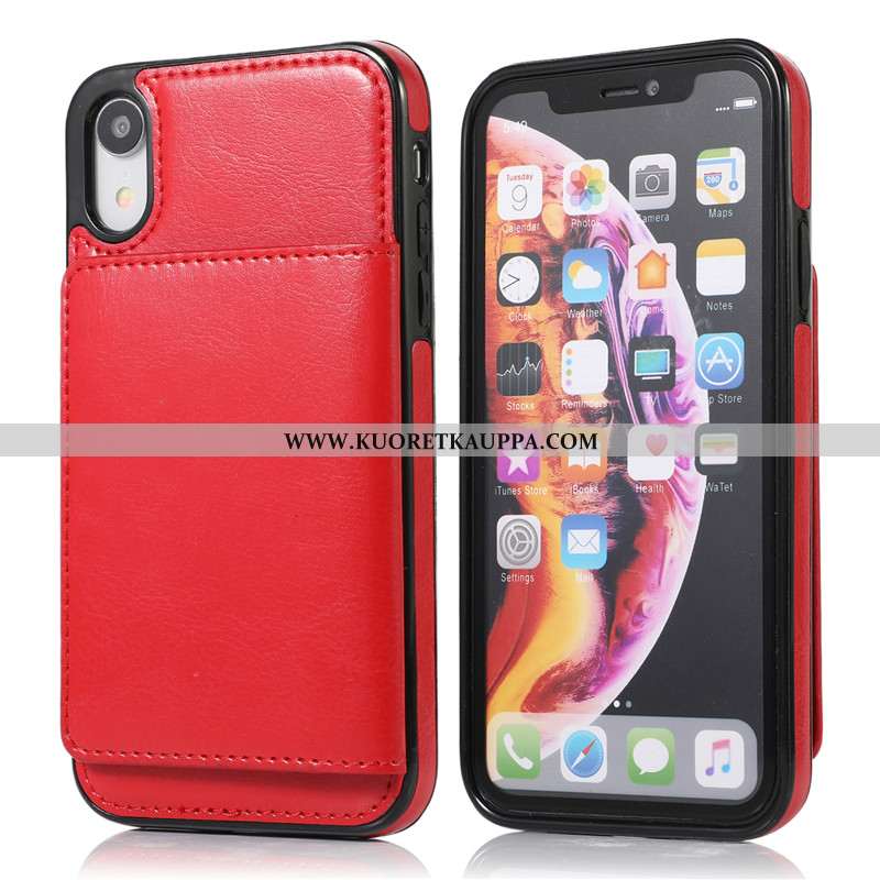 Kuori iPhone Xs Max, Kuoret iPhone Xs Max, Kotelo iPhone Xs Max Salkku Nahkakuori Jauhe Luova Pinkki