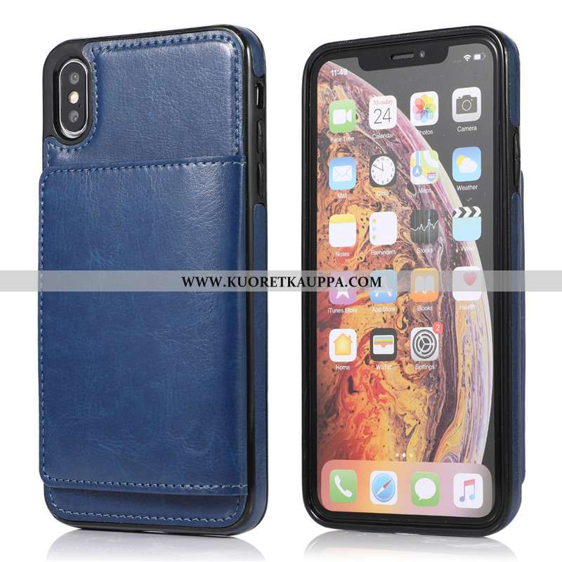 Kuori iPhone Xs Max, Kuoret iPhone Xs Max, Kotelo iPhone Xs Max Salkku Nahkakuori Jauhe Luova Pinkki