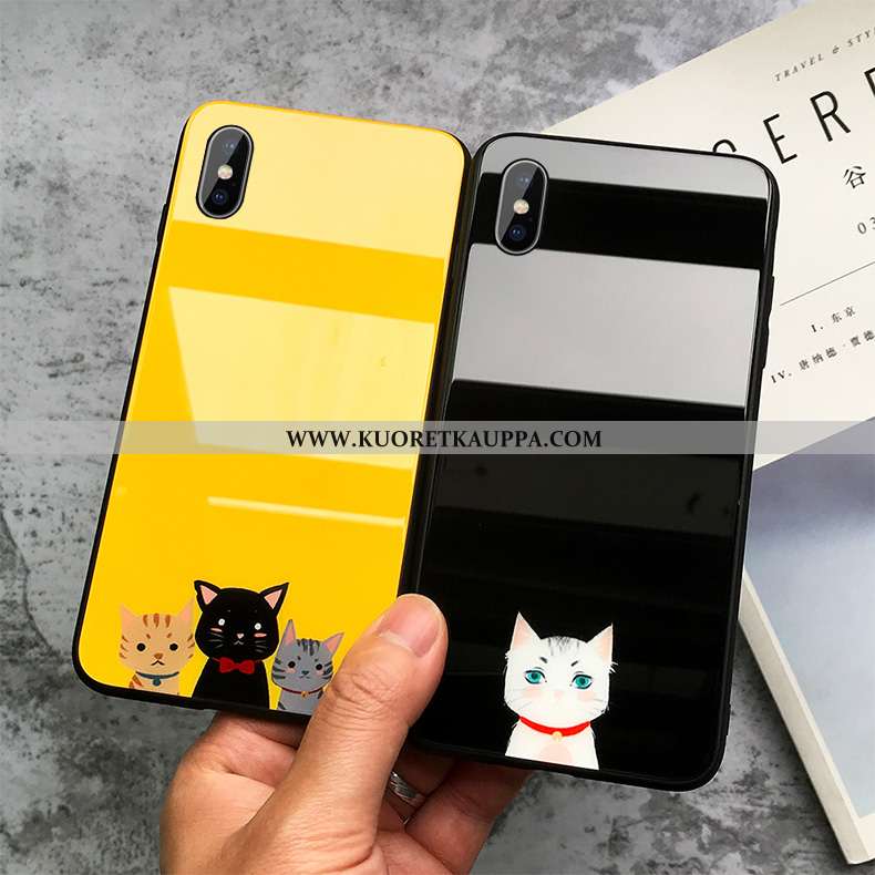 Kuori iPhone Xs Max, Kuoret iPhone Xs Max, Kotelo iPhone Xs Max Sarjakuva Ihana Keltainen Puhelimen 