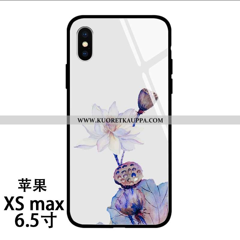Kuori iPhone Xs Max, Kuoret iPhone Xs Max, Kotelo iPhone Xs Max Silikoni Lasi Luova Pehmeä Neste Puh