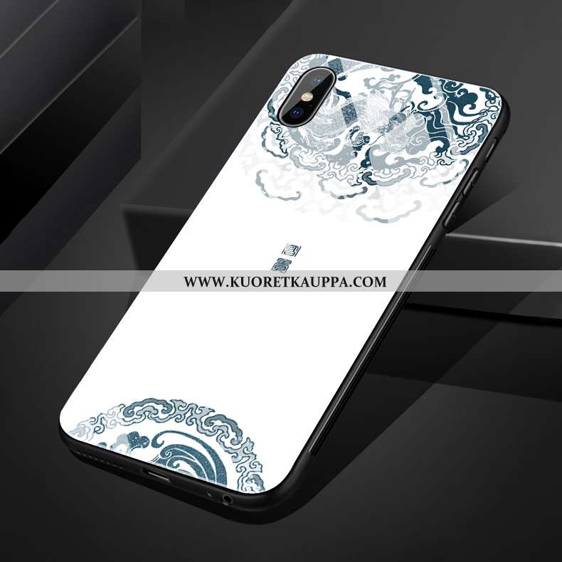 Kuori iPhone Xs Max, Kuoret iPhone Xs Max, Kotelo iPhone Xs Max Silikoni Lasi Taide Pehmeä Neste Sin