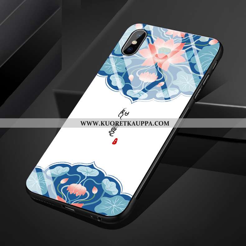Kuori iPhone Xs Max, Kuoret iPhone Xs Max, Kotelo iPhone Xs Max Silikoni Lasi Taide Pehmeä Neste Sin