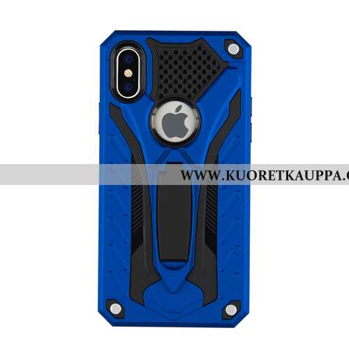 Kuori iPhone Xs Max, Kuoret iPhone Xs Max, Kotelo iPhone Xs Max Suojaus Murtumaton Tuki Mustat