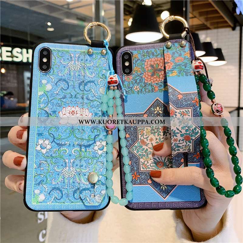 Kuori iPhone Xs Max, Kuoret iPhone Xs Max, Kotelo iPhone Xs Max Vuosikerta Pehmeä Neste Suojaus Tuki