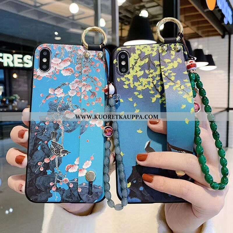 Kuori iPhone Xs Max, Kuoret iPhone Xs Max, Kotelo iPhone Xs Max Vuosikerta Suojaus Maisema Kukkia Lu