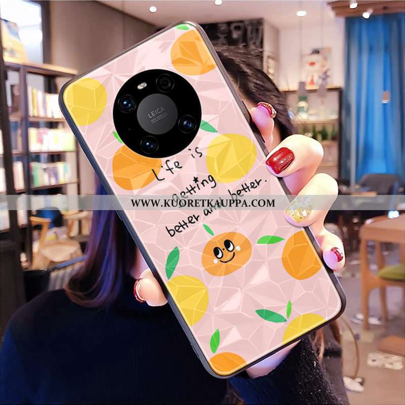 Kuori Huawei Mate 40, Kuoret Huawei Mate 40, Kotelo Huawei Mate 40 Kukkakuvio Kova Timantti Jauhe Mu