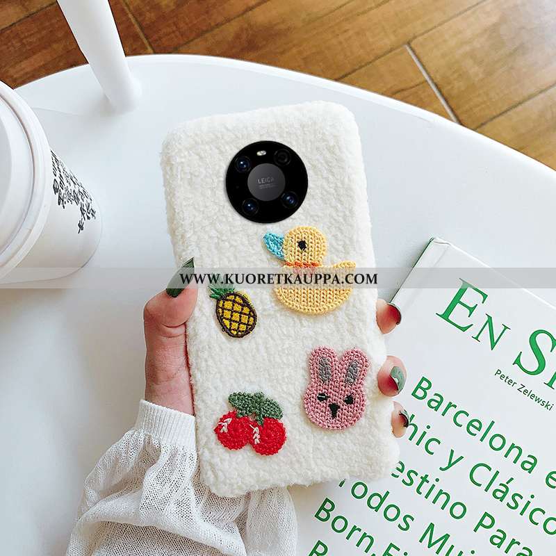 Kuori Huawei Mate 40, Kuoret Huawei Mate 40, Kotelo Huawei Mate 40 Pehmeä Neste Suojaus Valkoinen Uh