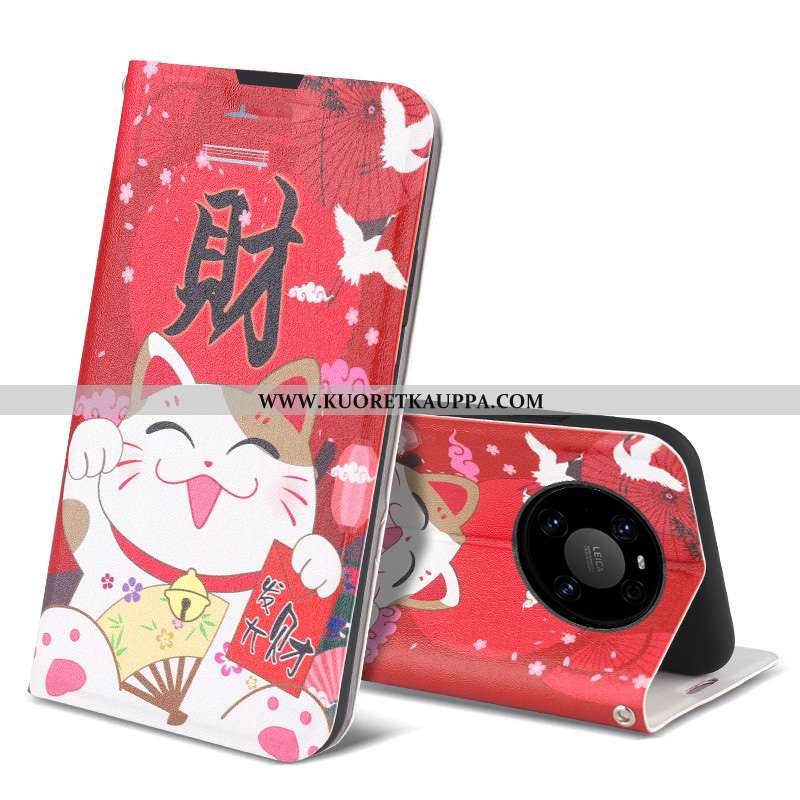 Kuori Huawei Mate 40, Kuoret Huawei Mate 40, Kotelo Huawei Mate 40 Suojaus Nahkakuori Silikoni Net R