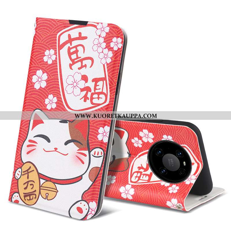 Kuori Huawei Mate 40, Kuoret Huawei Mate 40, Kotelo Huawei Mate 40 Suojaus Nahkakuori Silikoni Net R