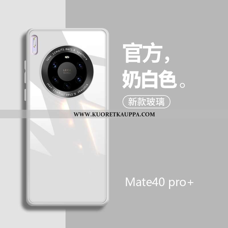 Kuori Huawei Mate 40 Pro+, Kuoret Huawei Mate 40 Pro+, Kotelo Huawei Mate 40 Pro+ Silikoni Lasi Must