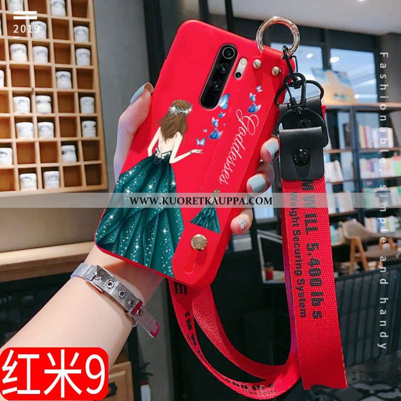 Kuori Xiaomi Redmi 9, Kuoret Xiaomi Redmi 9, Kotelo Xiaomi Redmi 9 Pehmeä Neste Valo Punainen Suojau