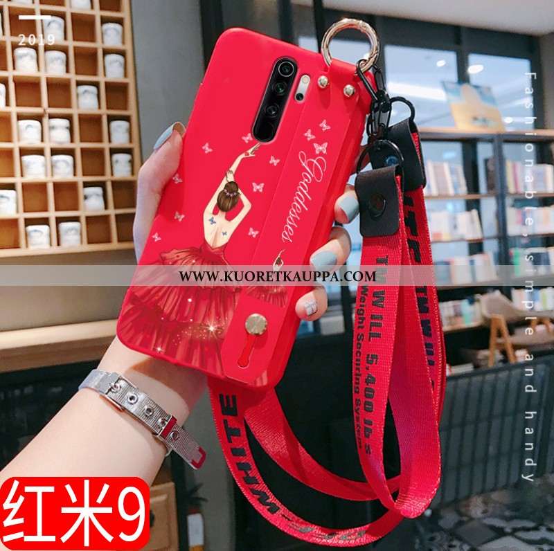 Kuori Xiaomi Redmi 9, Kuoret Xiaomi Redmi 9, Kotelo Xiaomi Redmi 9 Pehmeä Neste Valo Punainen Suojau