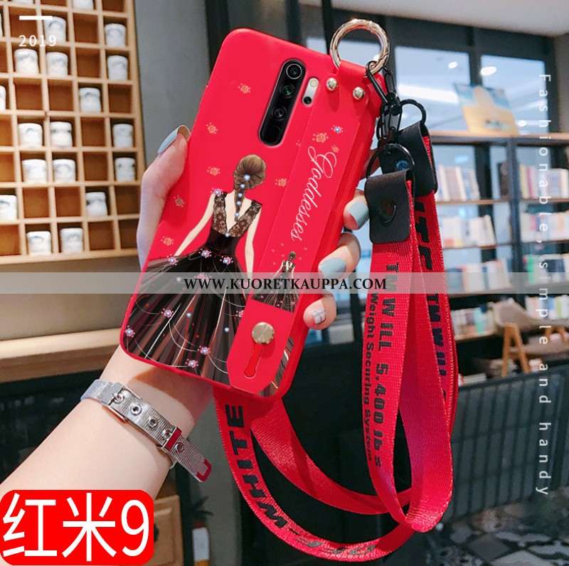 Kuori Xiaomi Redmi 9, Kuoret Xiaomi Redmi 9, Kotelo Xiaomi Redmi 9 Pehmeä Neste Valo Punainen Suojau