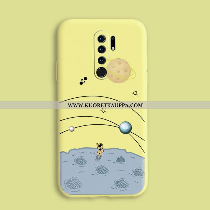 Kuori Xiaomi Redmi 9, Kuoret Xiaomi Redmi 9, Kotelo Xiaomi Redmi 9 Silikoni Suojaus Planeetta Keltai