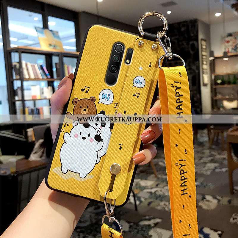 Kuori Xiaomi Redmi 9, Kuoret Xiaomi Redmi 9, Kotelo Xiaomi Redmi 9 Suojaus Pesty Suede Punainen Sili